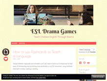 Tablet Screenshot of esldramagames.com